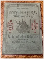 Standard Dry Plate Co Box Cover Rochester NY Photography ~1900s