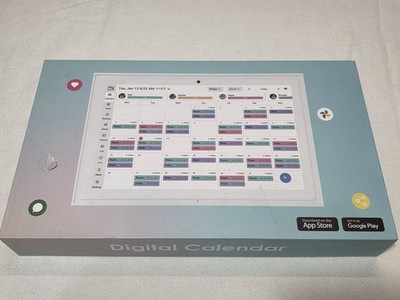 10.2'' Touchscreen Smart Calendar - White: Wi-Fi Enabled Digital Family Hub