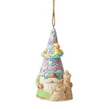 Jim Shore Heartwood Creek Four Seasons Coastal Gnome with Sandcastle Hanging Orn