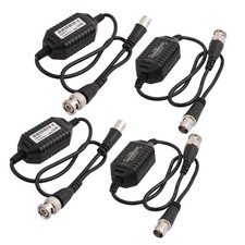 4Pcs Coaxial Video Ground Loop Isolator Balun BNC Male to Female for CCTV Camera