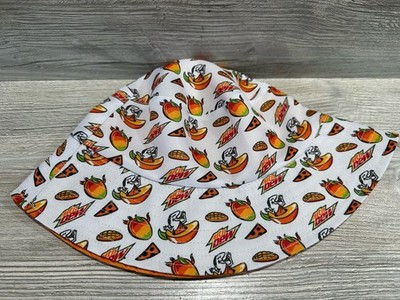 Little Caesars Mt Dew Mango Rush Crew Bucket Hat Limited Edition Reversible Cap!