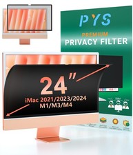 Privacy Screen for iMac 24 Inch 2021/2023/2024 M1/M3/chip , Reusable Remov...