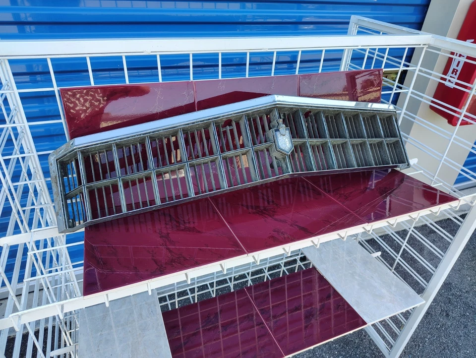 1975 Chevrolet Chevy Monte Carlo Upper Grille W/Emblem Factory GM OEM # 345349 - Image 4 of 4