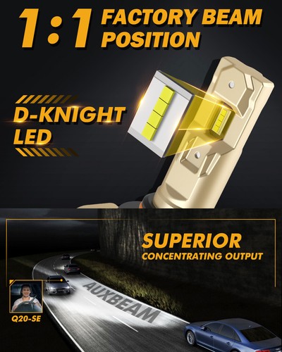 AUXBEAM Canbus 9005 9006 LED Headlight Bulbs For Chevy Silverado 1500 1999-2006 - Picture 11 of 12