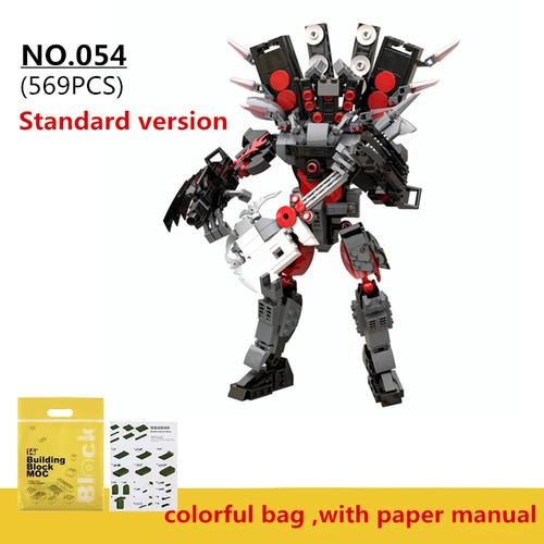 Skibidi Toilet Titan Guitor Speaker Man Building Blocks Set DIY Bricks Toys Gift - Picture 2 of 27