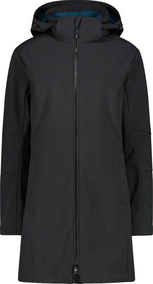 CMP Damen Funktionsmantel Woman Softshell Coat 3A08326 antracite-deep lake - Bild 2 von 3