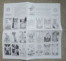 B.O.T.A. (BOTA) Builders of the Adytum - 22 Majors Tarot Poster / Tableau - new