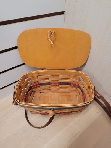 Cartera vintage de cestas de claveles hecha a mano 1996 - Imagen 9 de 12