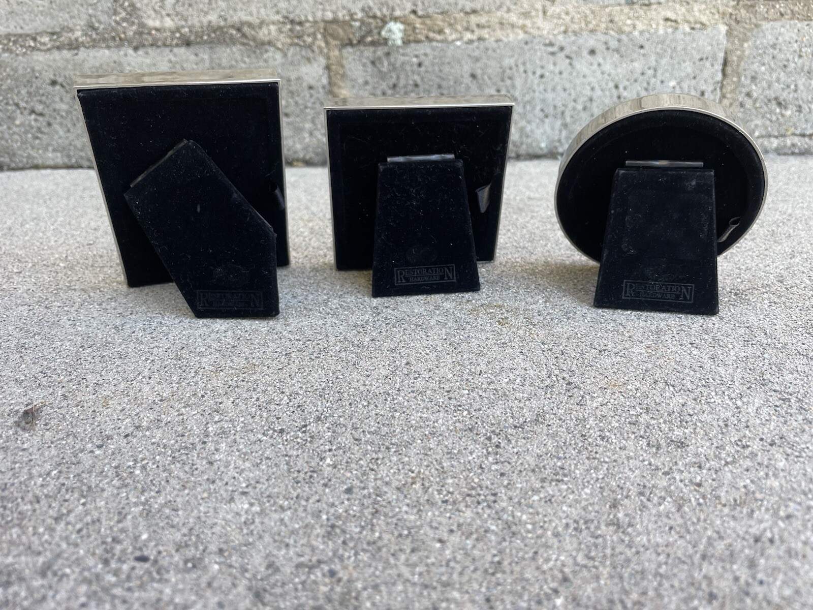 Restoration Hardware Picture Frames Set Of 3 Ivory New Lovely Small