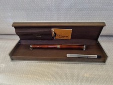 Stylo-Plume - Dupont - Laque De Chine Et Argent 925 - XX Ème Siècle