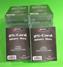 25 CARD SLIDER BOX,10X 2PACK,QTY 20 - FOR STANDARD SPORTS/ TRADING CARDS, 1-SB25