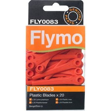 Flymo FLY083 Genuine Plastic Blades for SimpliTrim Li Grass Trimmers Pack of 20
