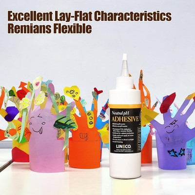 Neutral Ph Adhesive 8 Oz, Acid-Free, All-Purpose Glue, Dries Clear and Remain...