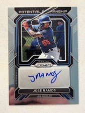JOSE RAMOS Dodgers 2023 Panini Prizm Baseball Penmanship AUTO Autograph