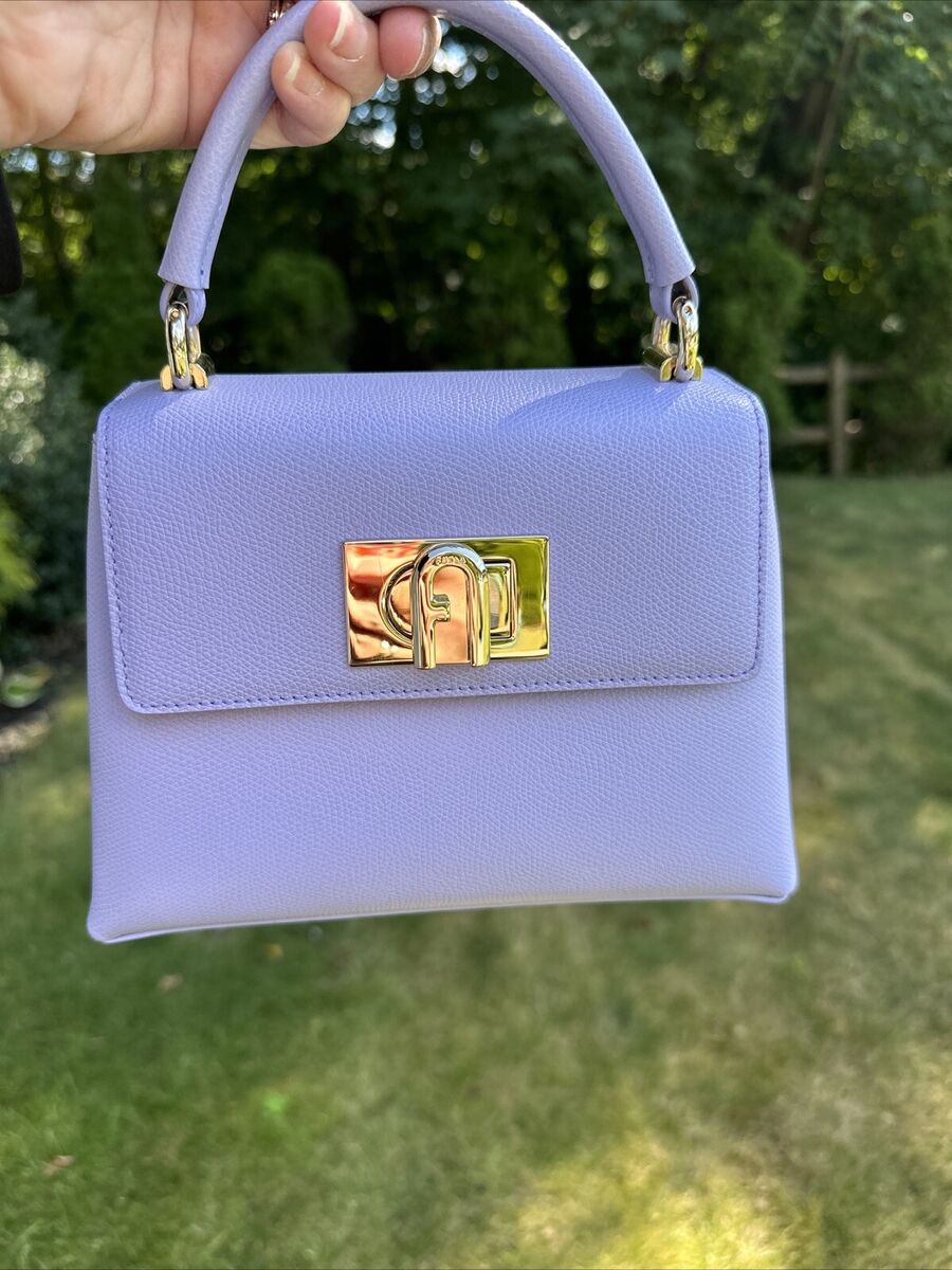 FURLA Handbag 1927 Mini Top Handle Lilac Excellent Preowned FURLA Handbag 1927 Mini Top Handle Lilac Excellent Preowned