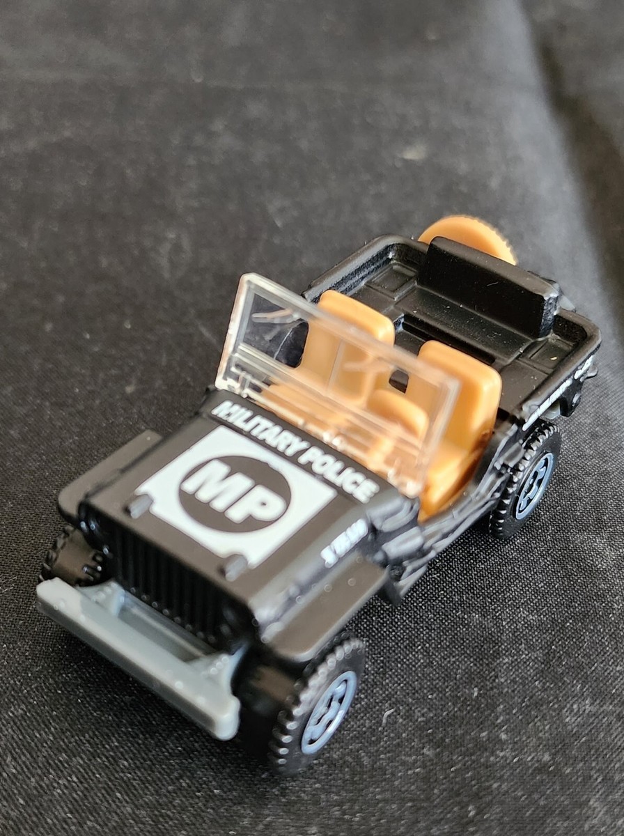 Matchbox Military Police Willys Jeep Diecast Black MP 2009 Matchbox Military Police Willys Jeep Diecast Black MP 2009