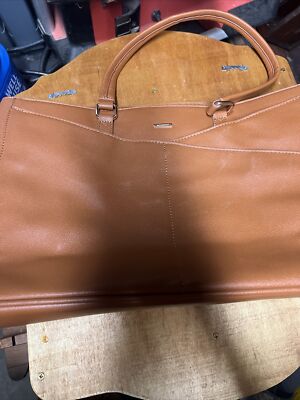 Laptop Tote Bag Brown Tan 15.6 Inch Waterproof Leather Computer Tote LOVEVOOK
