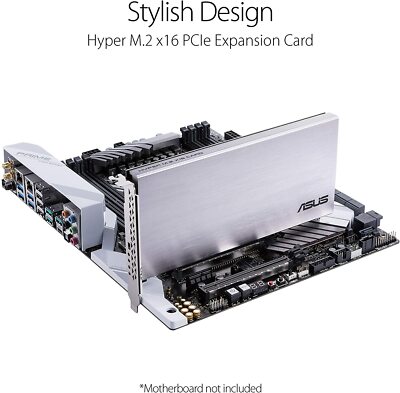 ASUS Hyper Gen PCIe x4 Exapansion Card NVMe RAID Card Chia  Mining