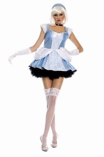 Adulto Sexy piernas de la música para Mujer Halloween Disfraz De Princesa  Cenicienta Cuento De Hadas | eBay