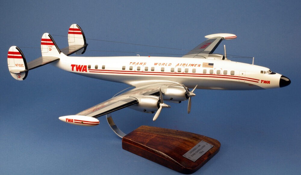 航空機・ヘリコプター 1/200 TWA L-1049G SUPER CONSTELLATION L-1049G Super Constellation 1:200 Diecast Model