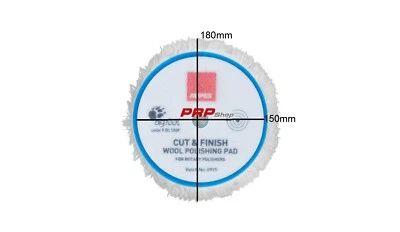 TAMPONE IN LANA Ø180 mm con supporto in spugna per lucidatura RUPES 9.BL180F