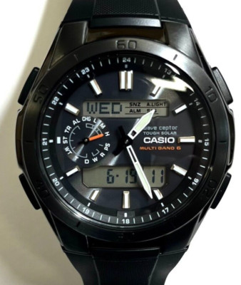 CASIO WAVE CEPTOR WVA-M650B-1AJF WVA-M650B-1A Solar Atomic Radio Watch in Box