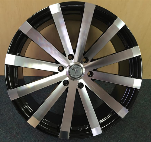 20" Velocity VW12 Wheel 🔥 20X8.5 5X114.3 🔥+35 C.B 73.1 Black & Machined Rim ✅