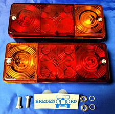 2 Rückleuchten für DDR Anhänger mit E-Prüfzeichen  /  Rücklicht für HP400 usw.
