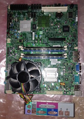 Supermicro X7SB3-NI015 Motherboard w/ 4GB RAM C2D E7400 2.80GHZ CPU & I/O Shield