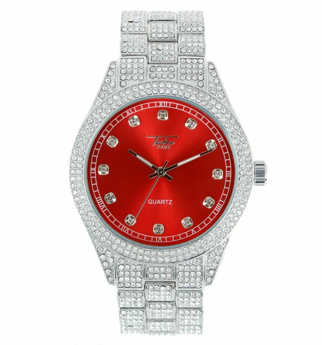 Red face silver watch sale
