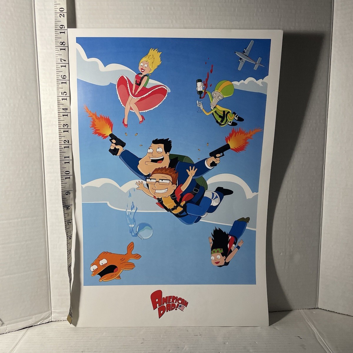 AMERICAN DAD Poster Stan Francine Hayley Steve Roger Comic Con  201X HTF