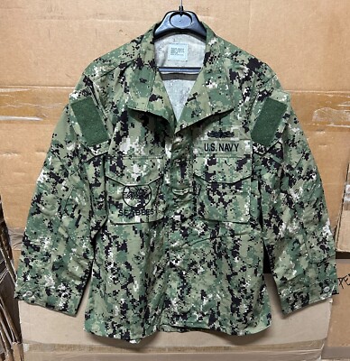ORIGINAL US NAVY SEABEES AOR2 NWU TYPE III HEMD BLUSE NEU ZUSTAND!!!!! MEDIUM REG