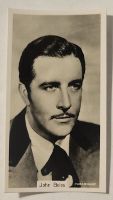 1937 Sinclair Film Stars Series 2 #92 John Boles (B)