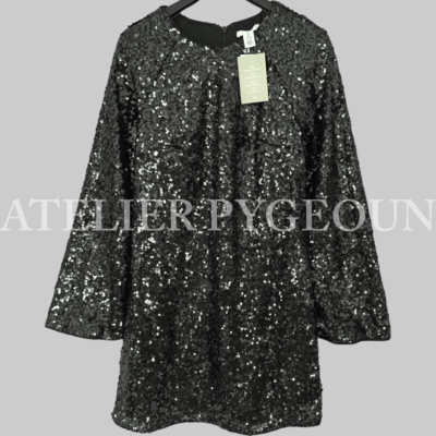 NWT H&M '23 Holiday Dark Green Sequin Dress Flared Sleeves Sz XS, S,M,L, XL, XXL | eBay NWT H&M '23 Holiday Dark Green Sequin Dress Flared Sleeves Sz XS, S,M,L, XL, XXL | eBay