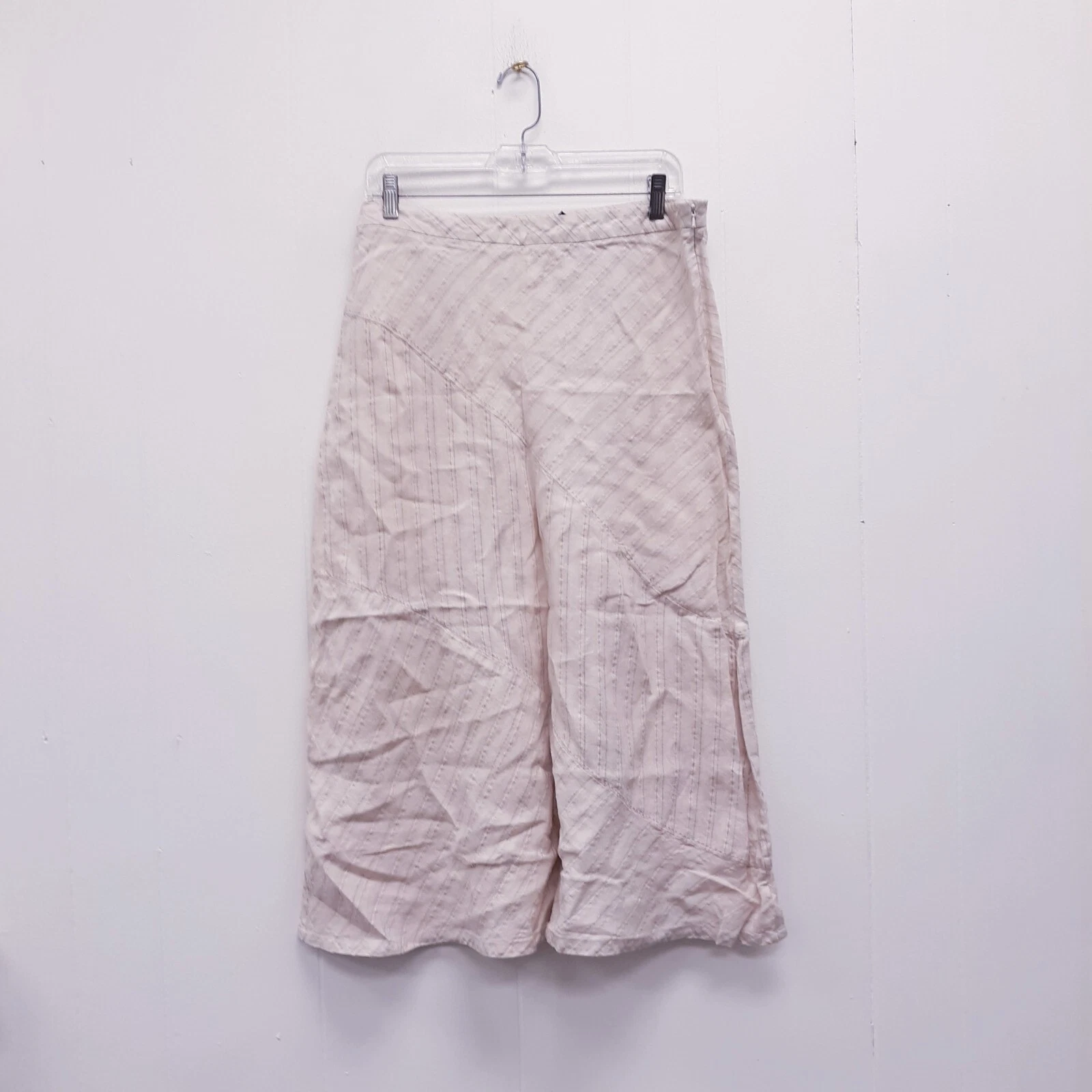Vintage Saint tropez West Beige 100% Linen Long Skirt free shipping sz 10