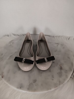 Zaxy Grendene Kids Toddler Girls Size 13 Ballet Flats Rubber Shoes Beige