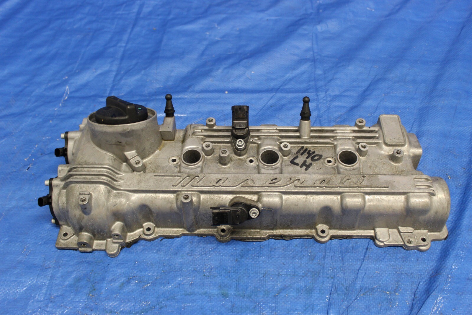 2017 MASERATI GHIBLI SEDAN S OEM LH DRIVER ENGINE VALVE COVER #1140