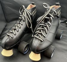 Cobra Roller Derby Skates Men  s Size 7 Black Power Formula Speed Wheels Low Top