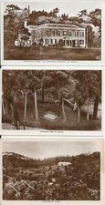 St. Helena, Napoleon's Tomb, 2 different Governor's House , photo postcards, 3