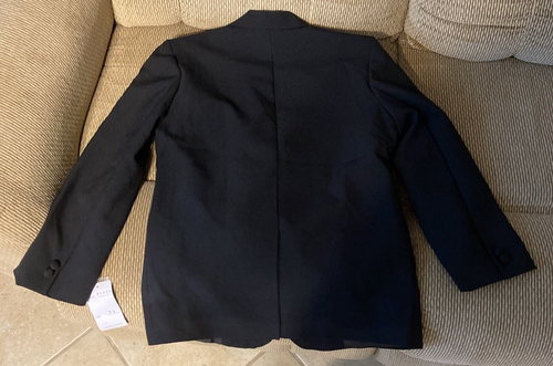 Churchill Boys' Blazer Size 12 Black | Kids' Suit Jacket Sports Coat Formal Wear - Picture 2 of 4