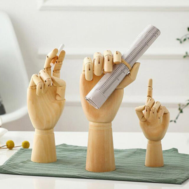 7/10/12* Wooden Hand Drawing Model Hand Movable Limbs Human Artist Mo Lw Hb- 7/10/12* Wooden Hand Drawing Model Hand Movable Limbs Human Artist Mo Lw Hb-