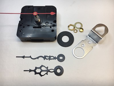 Takane Battery Clock Motor with Hands 17/32 shaft fits 1/8  thick Dial USA Made 