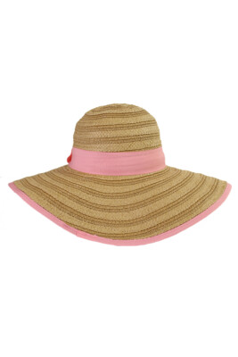 Mixed Braid Fedora Hat OS -Beige Women main image 4