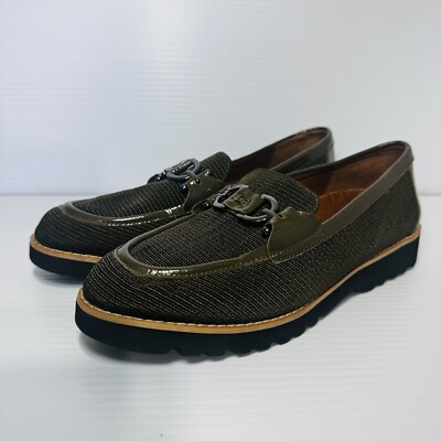 Donald Pliner Clio Olive Green Loafers Size 8 1/2 | eBay