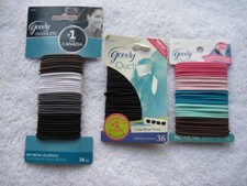 36 Goody Ouchless Small Diameter Size Skinny Thin No Metal Elastic Hair Bands