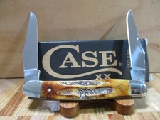 NIB Case XX  USA 6.5 BoneStag Muskrat Folding Pocket Knife -65346