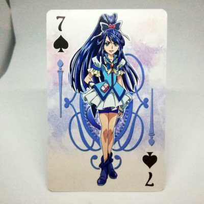 7 Cure Aqua Spade Pretty Cure All Stars New Stars 2 Spielkarten 2013 Film