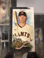 2022 Allen and Ginter Base Mini Black Border #77 Buster Posey