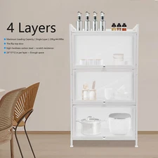 Storage Cabinet Kitchen Pantry Storage Cupboard Freestanding Microwave Rack NEW