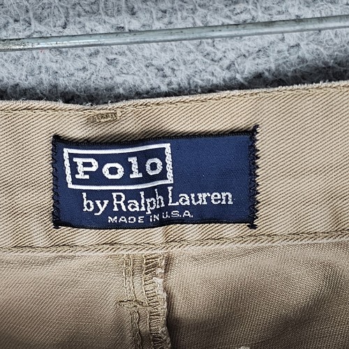 Polo Ralph Lauren Chino Shorts Mens 36 Beige Classic Golf Made in USA Outdoor - Picture 7 of 9